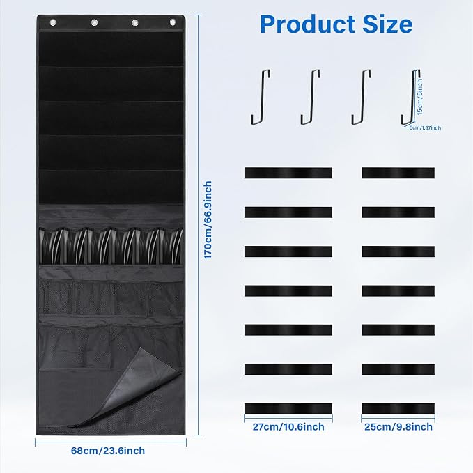 Over the Door Organizer for Toy Guns, Toys Storage Back of Door Hanging - Image 4