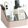Remote Control Holder, PU Leather Small Desk Organizer by MEIBOOCH