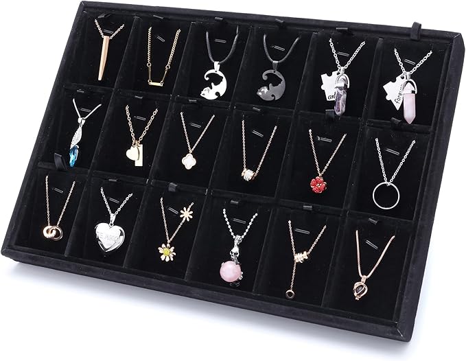 Mornajina 24 Grids Stackable Jewelry Tray Organizer - Image 6