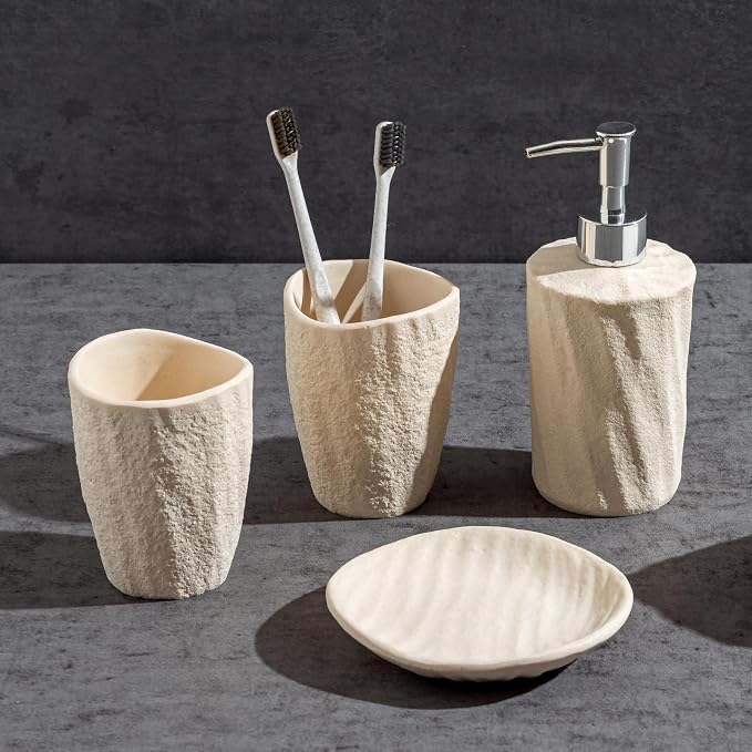 Bathroom Accessories Set, Toothbrush Holder, Bar Soap Dish Holder Saver - Image 2