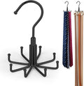 ZEDODIER Tie Hanger for Closet, 2 Pack Rotatable Tie Organizer for Men by ZEDODIER