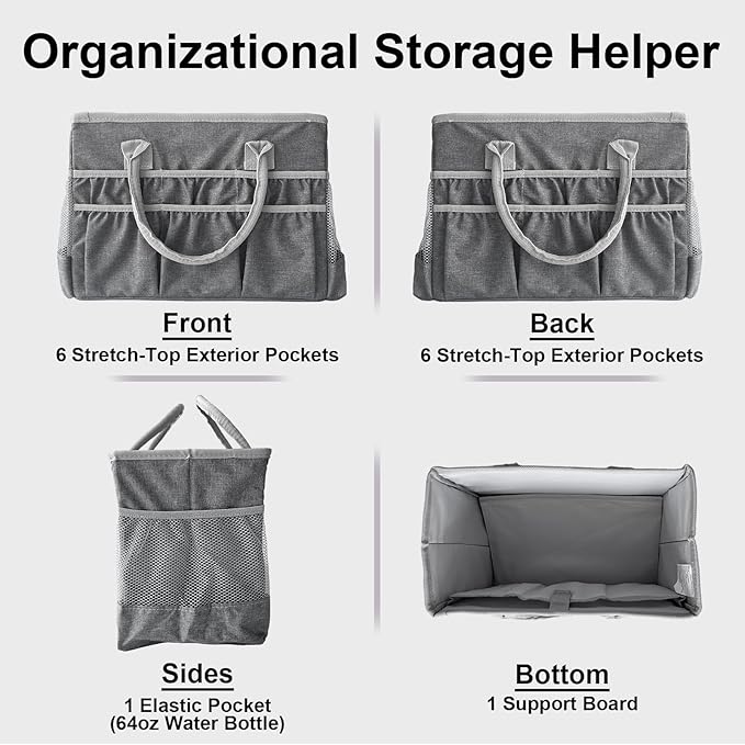 Cupohus Water-Resistant Art Organizer Tote Bag - Image 3