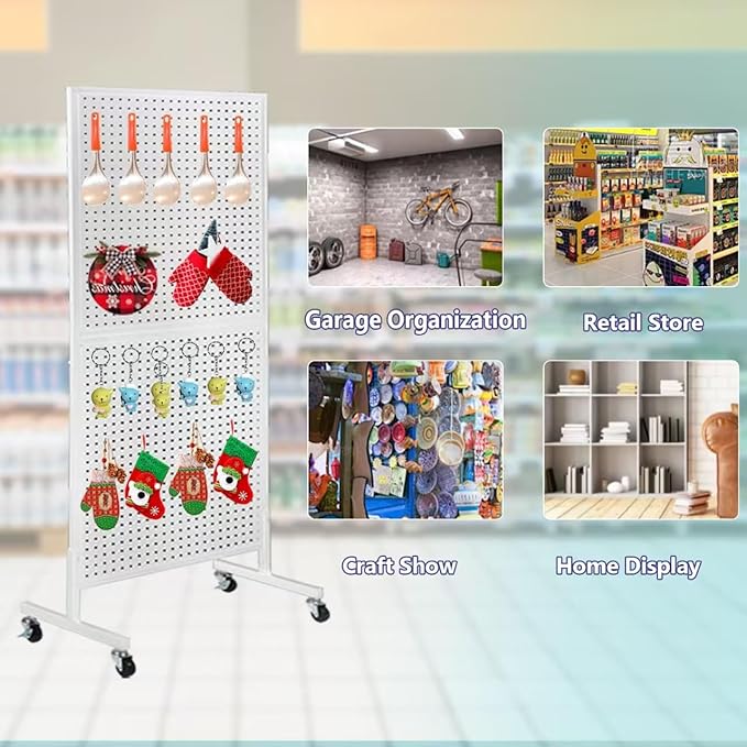 2'x 5' Standing Pegboard Display - Image 4