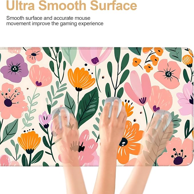 Large Mouse Pad, Floral Garden Desk Mat, Extended Gaming Mouse Pad - Image 5