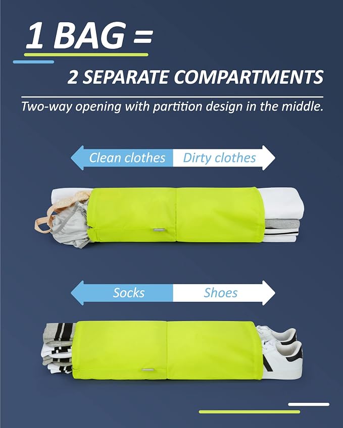 BAGSMART 6 Set /4 Set/2 Set Compression Packing Cubes - Image 4
