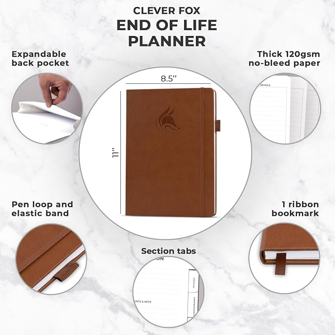 Clever Fox End of Life Planner – Final Arrangements Organizer - Image 2