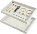 2pcs/Set Velvet Jewelry Tray, Grids Large Storage Tray by FocusOnJewelryDisplay