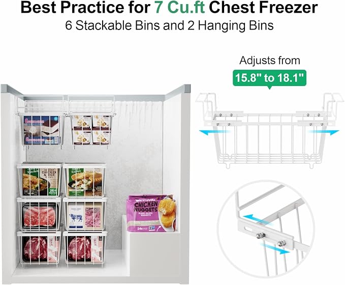 iSPECLE Freezer Organizer Bins - Image 2