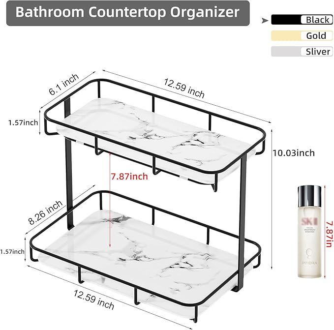 Bathroom Organizer Countertop Perfume Organizer Makeup Organizer Cosmetics - Image 3
