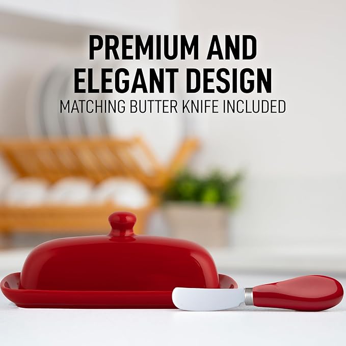 Zulay Kitchen Butter Dish With Lid - Image 6