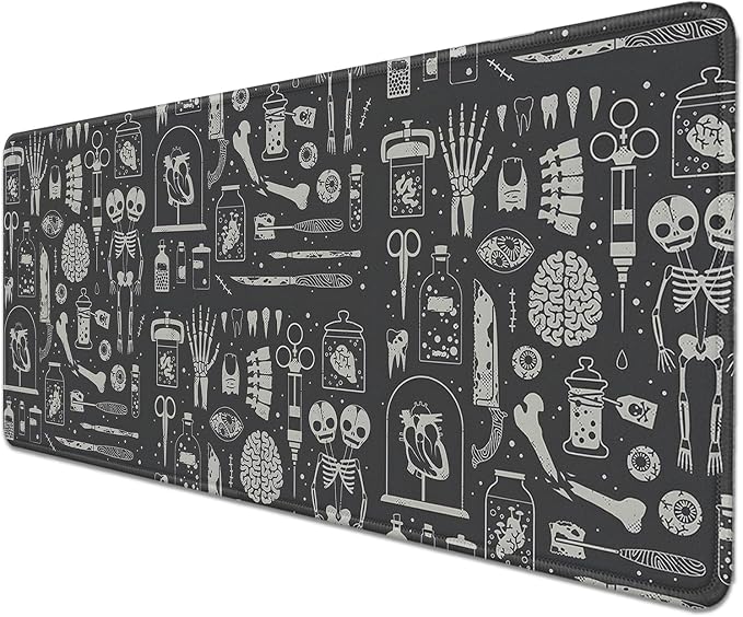 Human Skeleton Medical Mouse Pad, Large X Ray Mousepad Desk Pad - Image 2