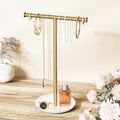 Gold Necklace Organizer Stand by Jasopaco