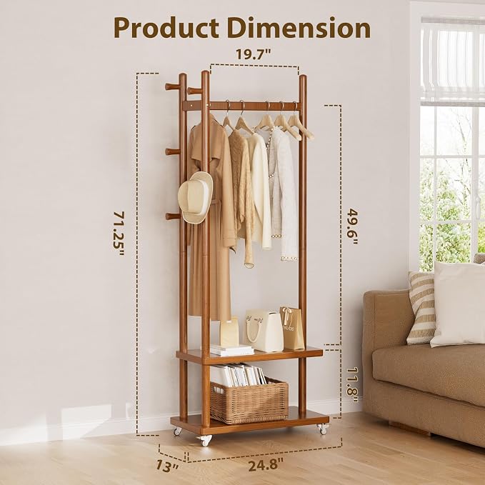 Coat Rack Freestanding Clothing Rack - Image 2