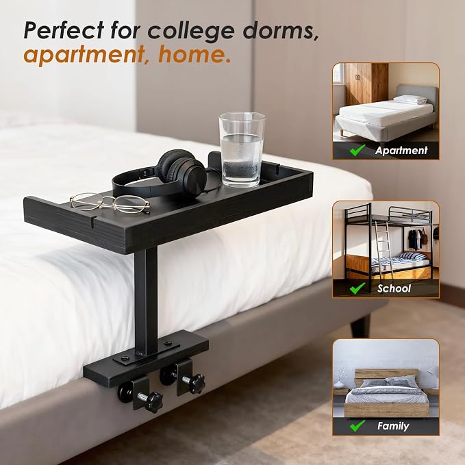 LINGSFIRE Adjustable Bedside Shelf - Image 7