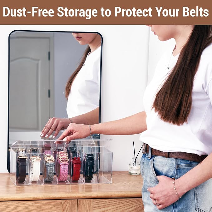 Acrylic Belt Organizer for Closet - Image 3