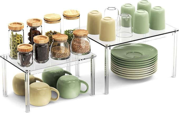2Pack Acrylic Cabinet Organizer, Spice Rack Organizer - Image 8