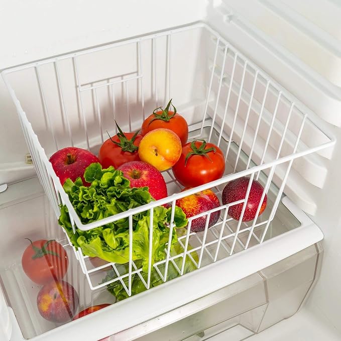 Freezer Wire Baskets, Kitchen Storage Organizer Bins - Image 2