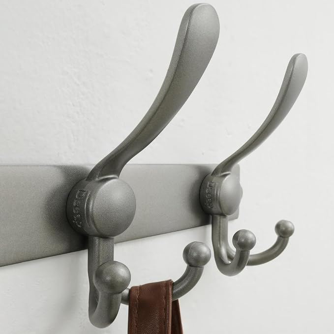 Dseap Coat Rack Wall Mount 2.0 Pro: Heavy Duty 300% Thicker, Stainless Steel - Image 3