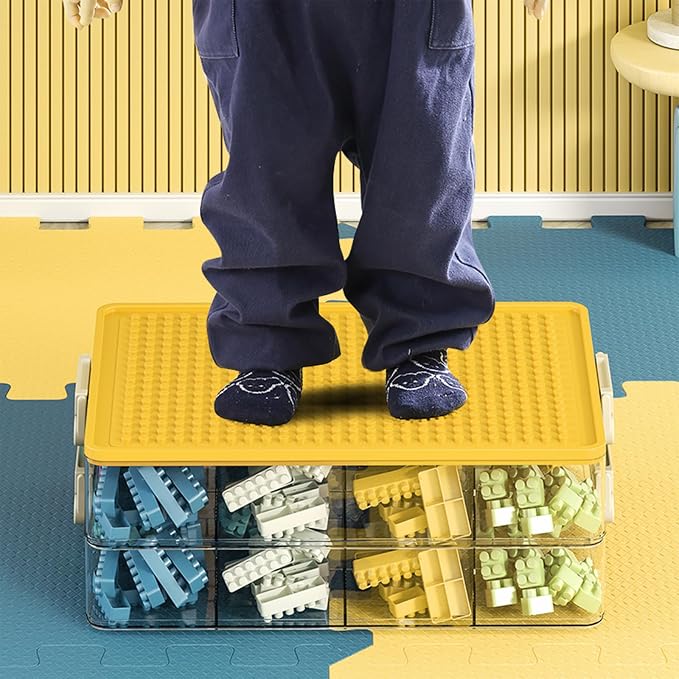 Toys Storage Organizer Bins for Lego, Stackable Toys Organizer, Lego Building - Image 7