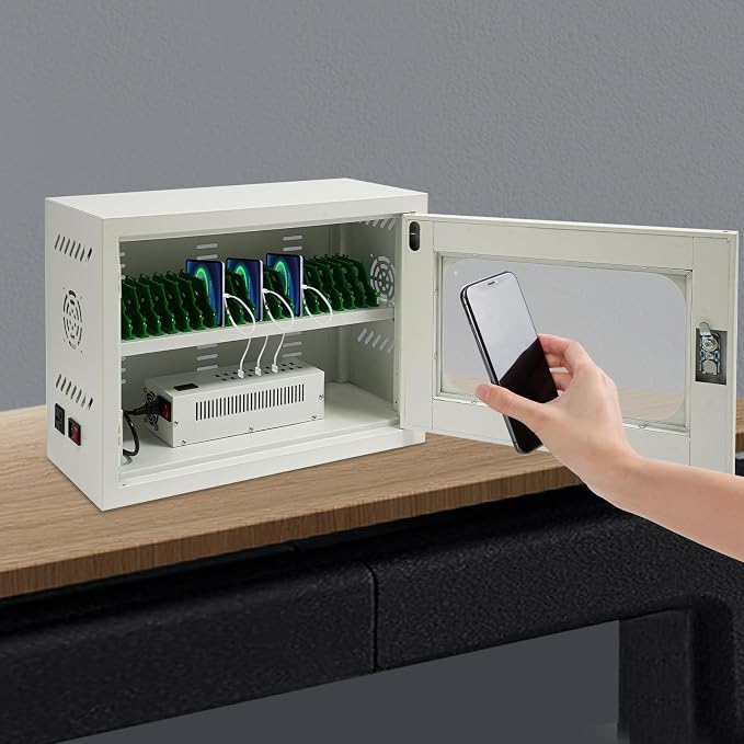 20-Slot Cell Phone Charging Station Cabinet - Image 4