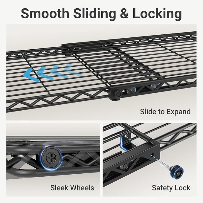 VIPEK X20 Plus Expandable Reach-in Closet Rack Adjustable from 3'9" to 5'2" - Image 3