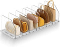 Purse Organizer for Closet, Adjustable Clear Handbag Storage Holder, Acrylic by Unknown