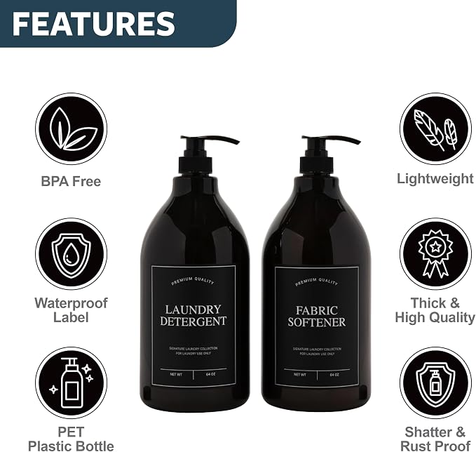 Calindiana Modern Farmhouse Liquid Laundry Detergent and Fabric Softener - Image 2