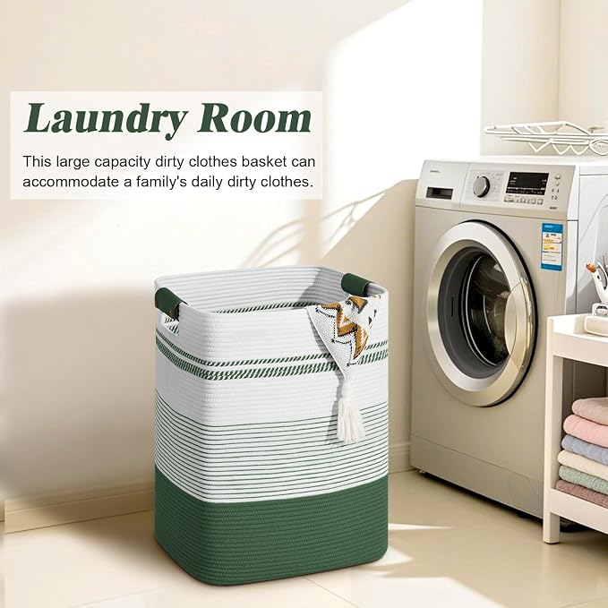 Laundry Hamper, 85L Tall Laundry Basket - Image 4