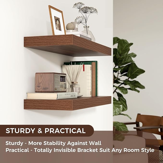Floating Shelves for Wall, Engineered Wood Wall Shelves - Image 5
