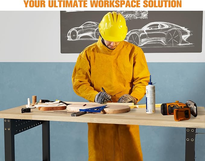 SPECRAFT 72“ Adjustable Heavy Duty Workbench - Image 2