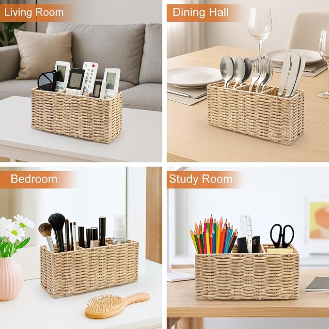 TV Remote Control Holder for Table Bedside Remote Caddy Storage Organizer Couch - Image 3