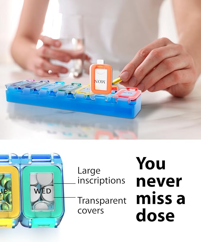 Weekly Pill Organizer 1 time a Day – Pill Box 7 Day - Image 8