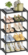 5-Tier Small Shoe Rack, Narrow Space-Saving Organizer by Autonomier