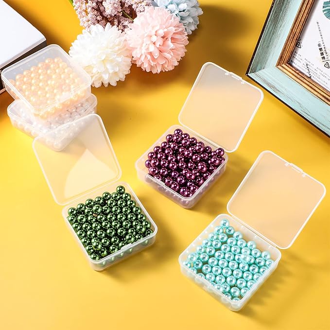 48 Packs Clear Small Plastic Containers Transparent Storage Box - Image 6