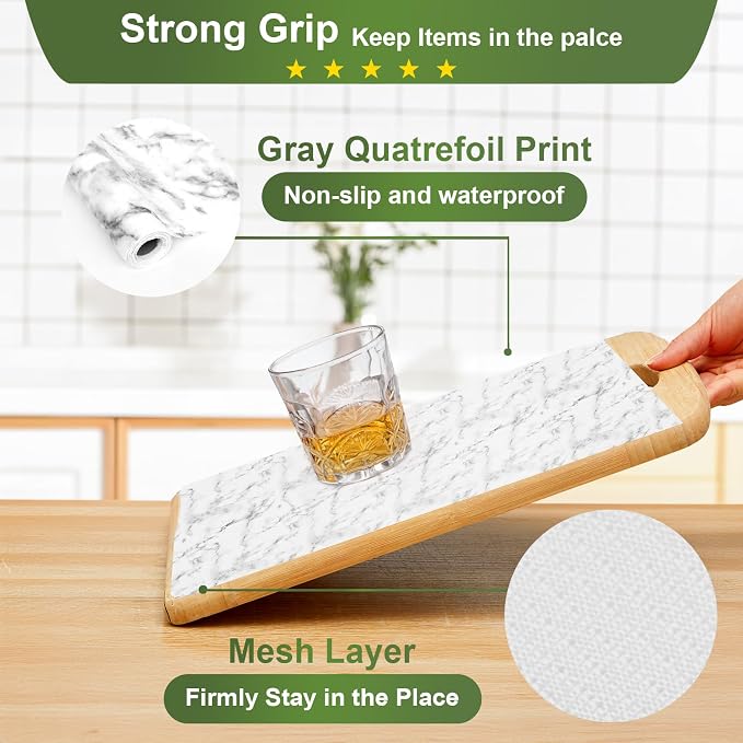 Moriah Shelf Liner for Kitchen Cabinet Non-Adhesive, Thickened Drawer Liner No - Image 2