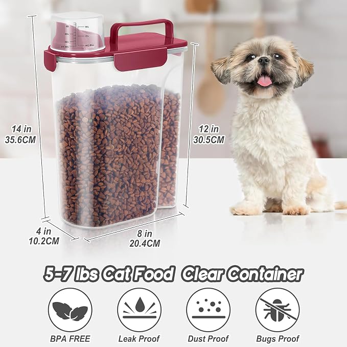 5-7Lbs Dog Cat Food Storage Container - Image 3