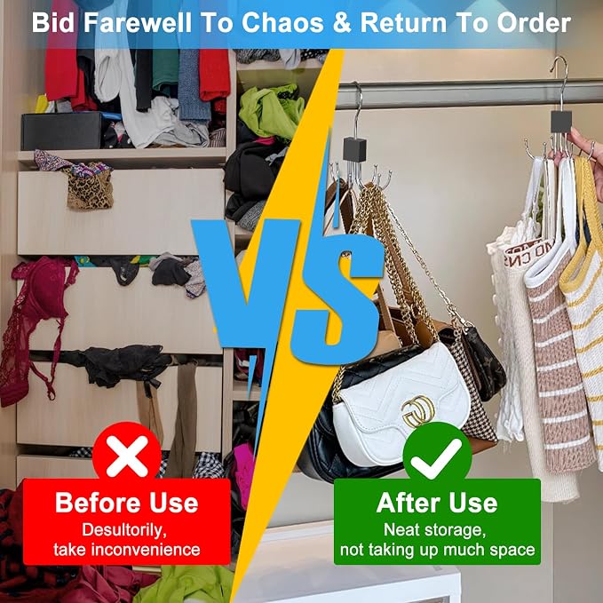 4pcs Rotatable Tank Top Hanger, Scarf Hanger - Image 6