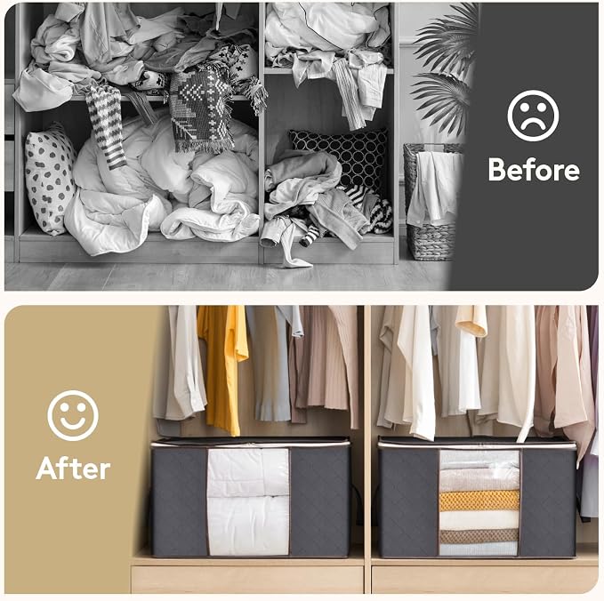 Lifewit 4 Pack Foldable Clothes Storage - Image 7
