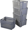 Large Plastic Stacking Storage Baskets by Rinboat