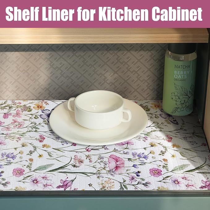 Drawer and Shelf Liner for Kitchen Cabinets, Non-Adhesive Drawer Liner - Image 6