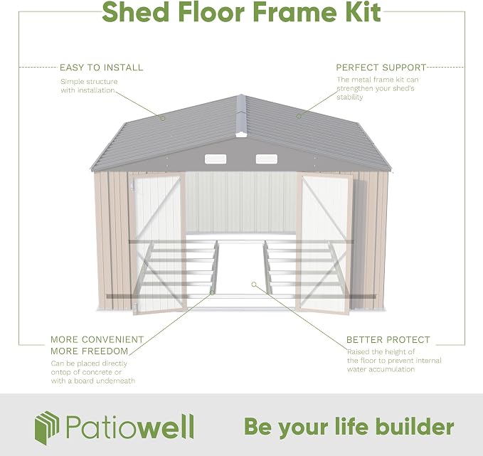 Patiowell 10 x 10 FT Outdoor Storage Shed - Image 3