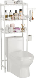 3-Tier Over-The-Toilet Storage Shelf, Heavy-Duty Adjustable Bathroom Rack by Golpart