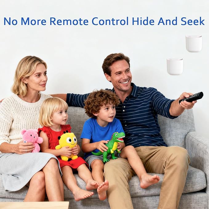 SUNFICON Remote Holder Wall Mount TV FAN Remote Control Holder Bedside Caddy - Image 9