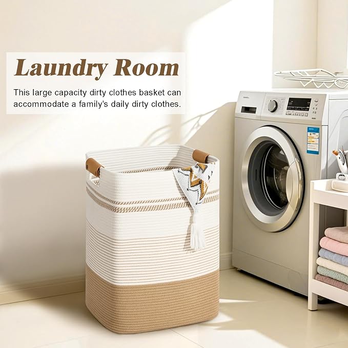 Laundry Hamper, 85L Tall Laundry Basket - Image 4