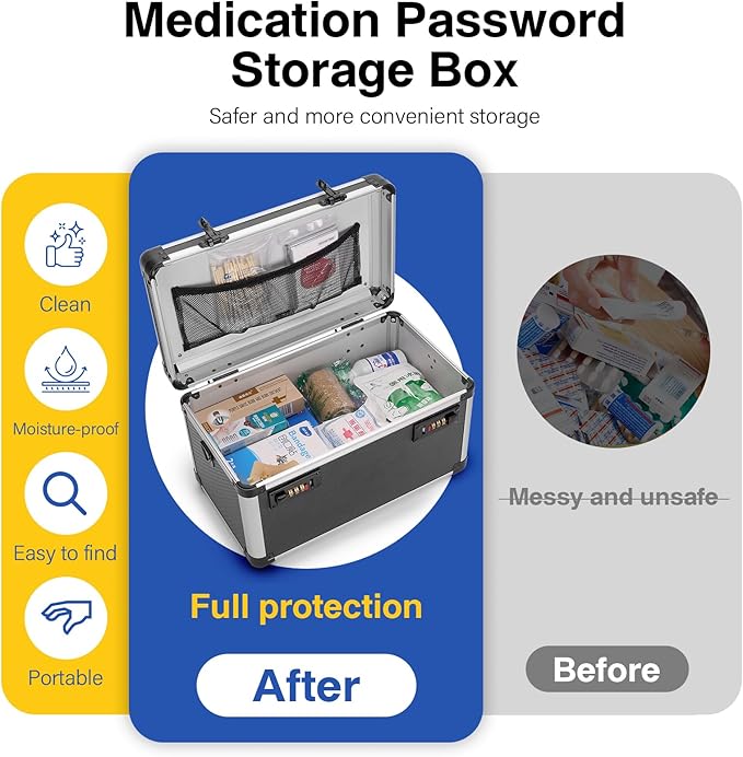 Medicine Lock Box with Combination Lock - Image 5