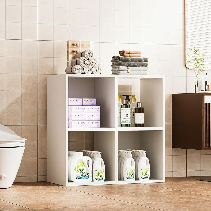 COMHOMA 4 Wood Cube Storage Organizer - Image 9