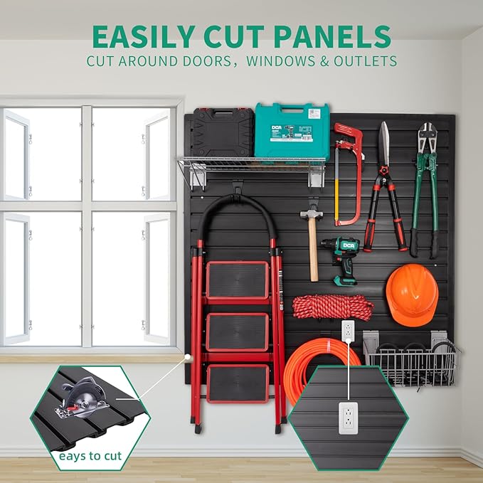 Slatwall Panel Garage Slat Wall Storage Systems - Image 6