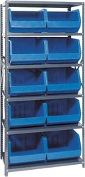 Quantum Storage Systems QSBU-270BL Giant Open Hopper Steel Shelving System by QuantumStorageSystems