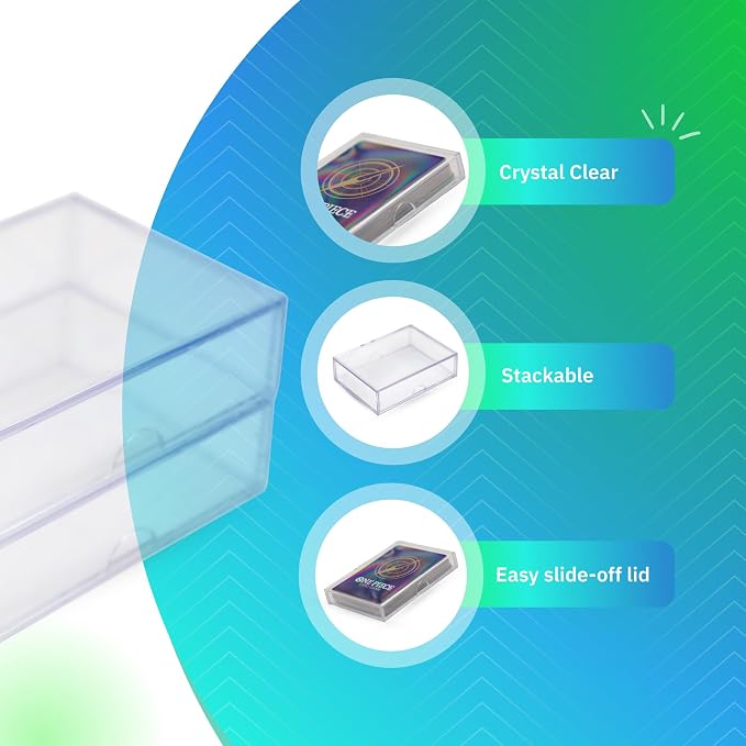 10 Pack Clear Acrylic Card Storage Boxes - Image 4
