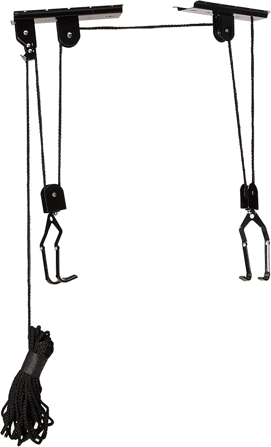 Bike Hanger - Overhead Hoist Pulley System - Secure Garage Ceiling Storage by by RADSportz